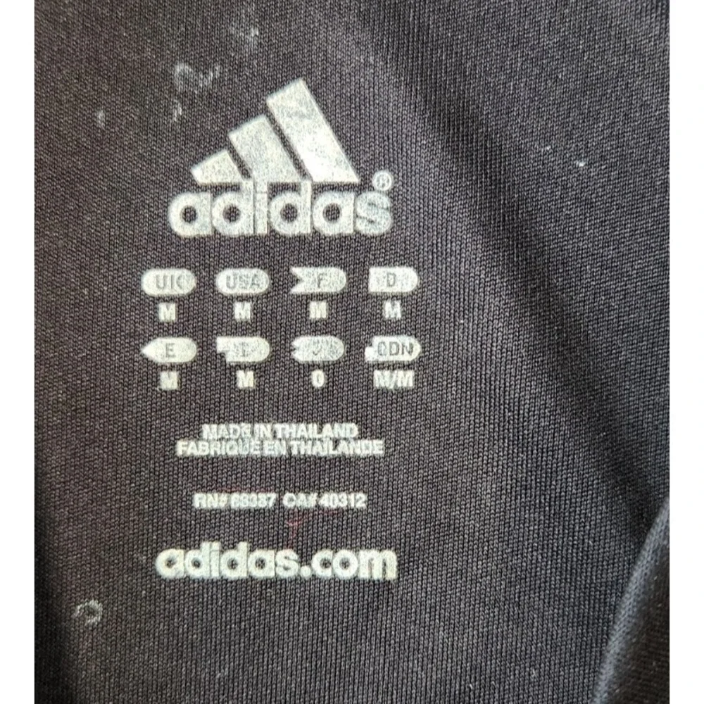 Adidas Run Icon‎ Climalite Black Stripped T-Shirt Size M